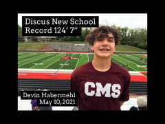 CMS Habermehl Discus Record May 2021