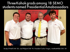 Three Kahok Alumni Are SEMO Presidential Ambassadors