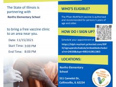 Nov 15 2021 Vaccine Clinic Flyer