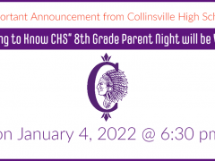 CHS 8th Grade Night will be VIRTUAL on 1/4/22