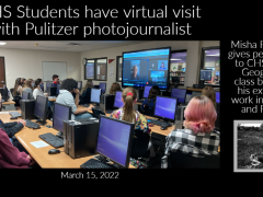 CHS Class Virtual Visit with Misha Friedman March 15 2022