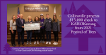 Presentation of 2021 Festival of Trees Check to Kahokstrong