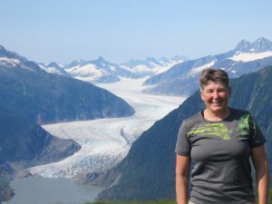 Brenda Holdener hiking in Alaska