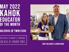 Jody Valerius Twin Echo May 2022 Educator of the Month