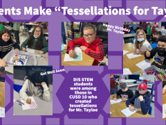 CUSD 10 Students Create Tessellations for Mr. Tayloe