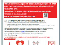 August 2022 Madison County Heart Screening Flier