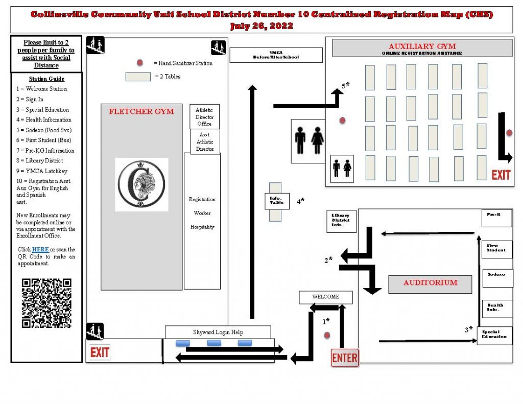 CUSD 10 Central Registration Map July 2022