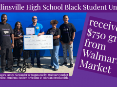 CHS BSU Accepts Grant from Walmart Market