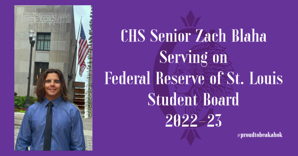 CHS Zach Blaha STL Fed Student Board 22-23