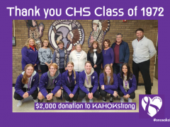 KAHOKstrong and representatives of the CHS Class of 1972