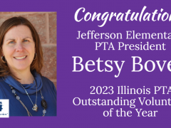 Betsy Bovee 2023 IL PTA Vol of the Year