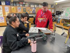 Dr. Skertich with CHS STEM Students March 2023