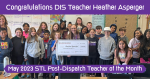 DIS Teacher Heather Asperger with Class - May 2023 St. Louis Post-Dispatch Teacher of the Month