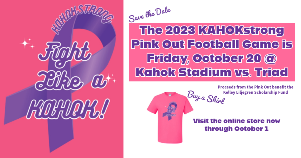 2023 KAHOKstrong Football Pink Out Info