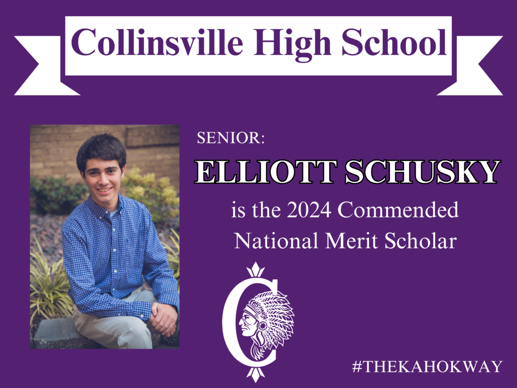 CHS Senior Elliott Schusky 2024 National Merit Scholar