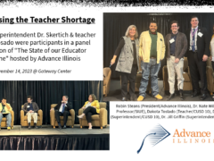 Photos of Teacher Pipeline Panel Discussion Nov 14 2023 in Collinsville Illinois