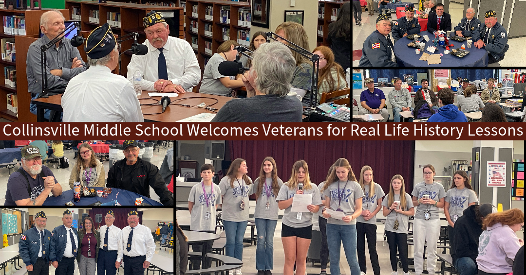 Collage of photos from CMS 2023 Veterans Breakfast