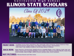 Group photo of Collinsville High School 2024 Illinois State Scholars