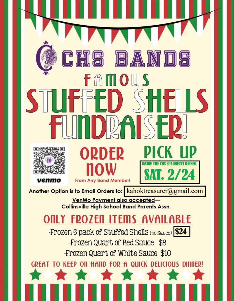 CHS Bands stuffed shells flier