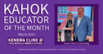 Collinsville Middle School Art Teacher Kendra Cline receives Educator of the month award March 2024