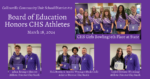 Collage of Student Athletes Honored at March 2024 CUSD 10 BOE Meeting