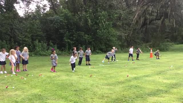 Hoop glider test for the first graders 