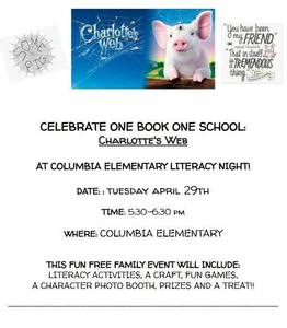 Literacy night flyer