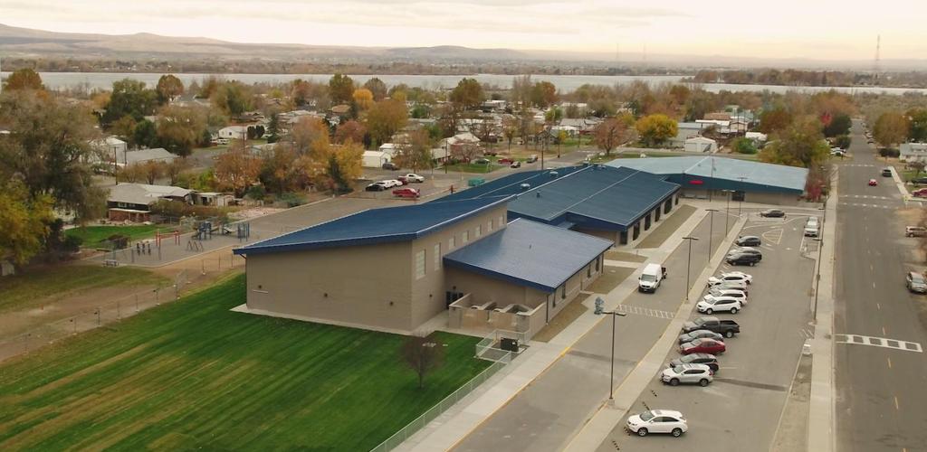 aerial view of elementary