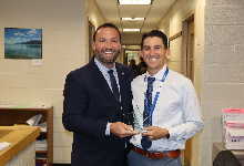 Jon Miale Presented With Commack Star Award