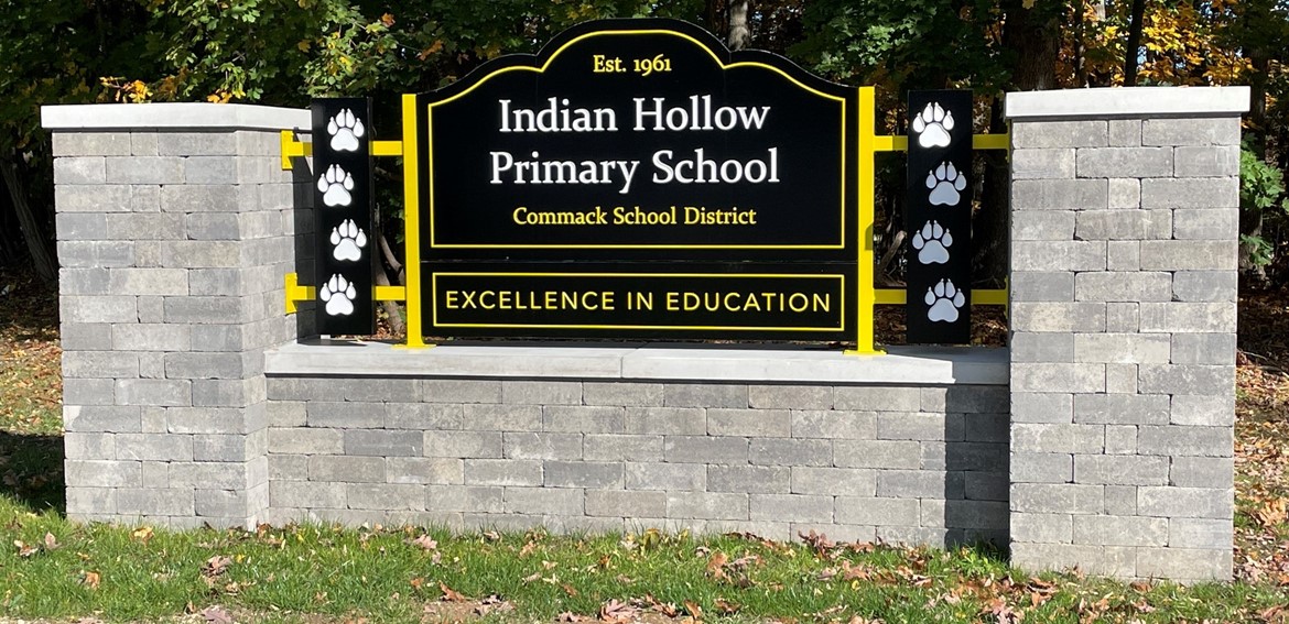 New School Sign 