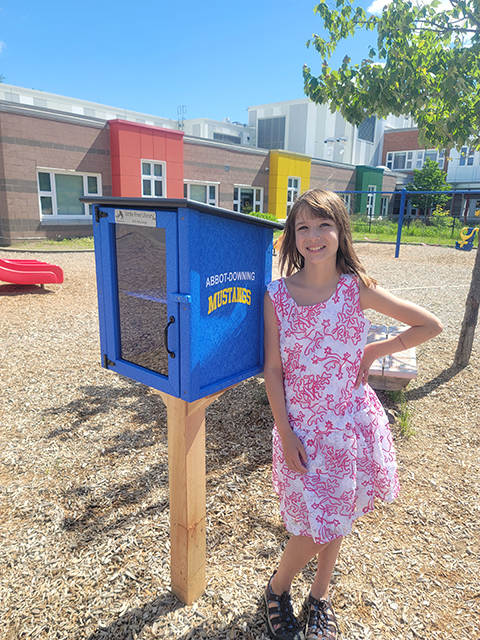 Aurora had a dream of a Little Library at ADS ... and it happened!