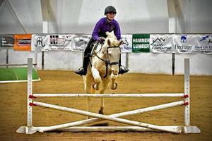 Jumping with a horse