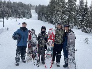 Skiing on the slopes