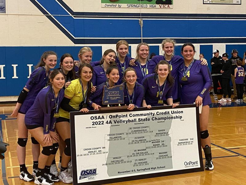 Marshfield volleyball team wins state title
