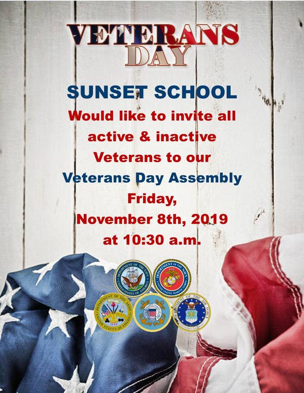 Sunset's Veteran's Day Assembly