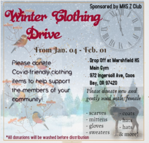 Z Club Winter Clothing Drive