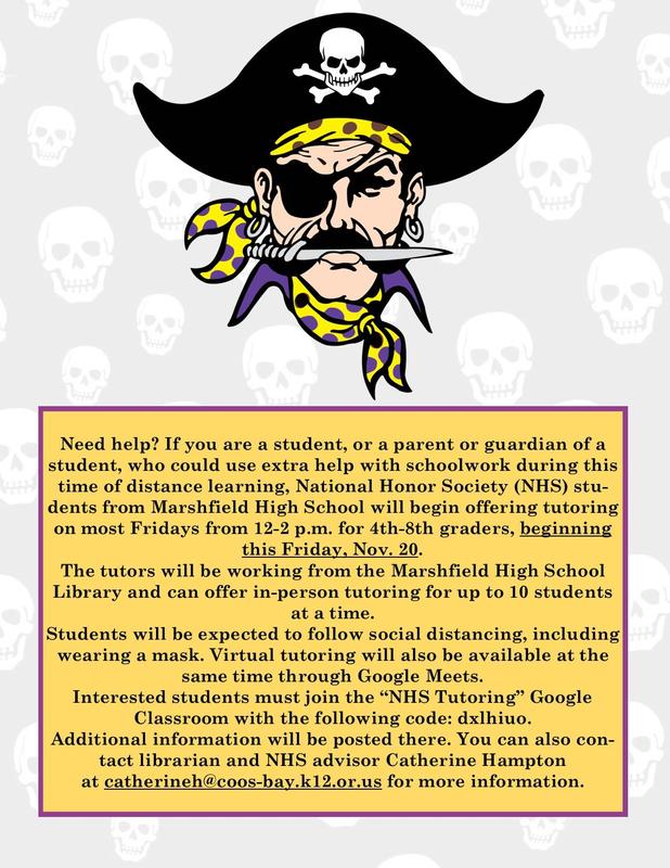 NHS Marshfield High School Tutoring