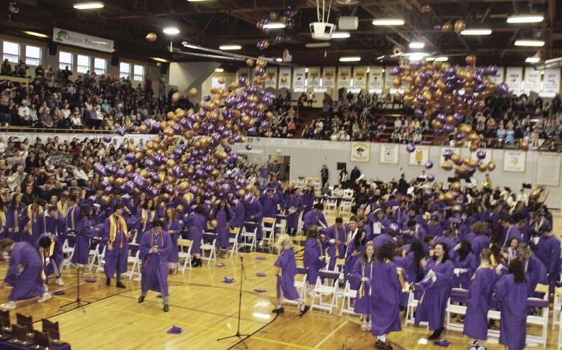 Marshfield Class of 2022 celebrating