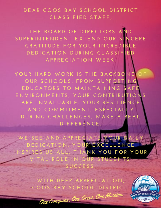 Classified Appreciation Message