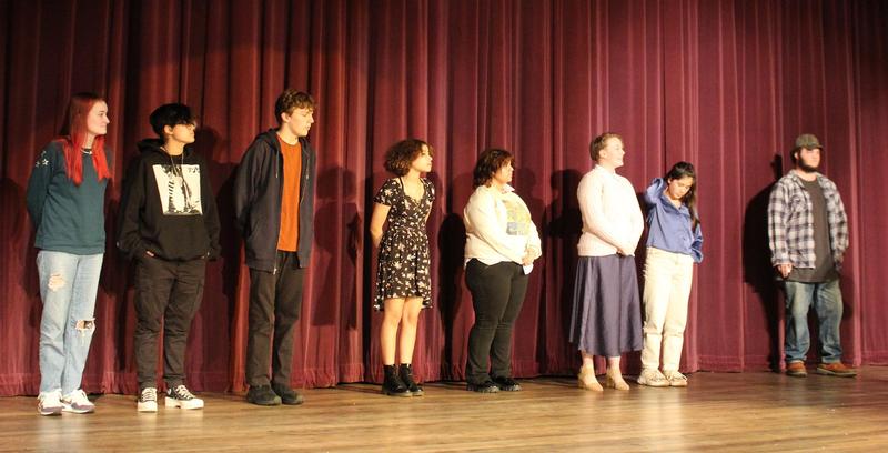 The eight Poetry Slam contestants