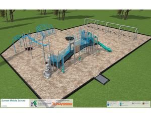 Sunset School Playground Rendering