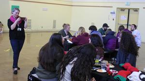 Destinations Principal Kayla Crook taking photos of her students