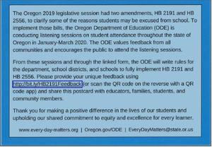 Every Day Matters PostCard