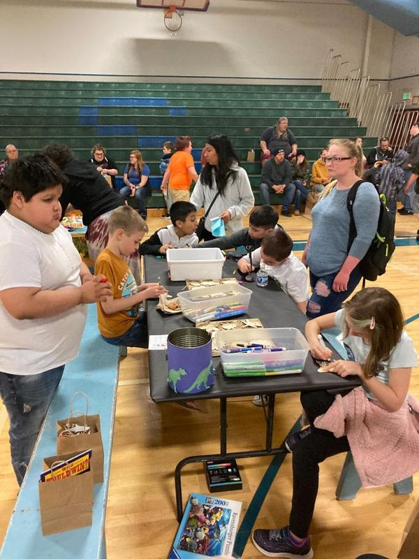Students at science fair