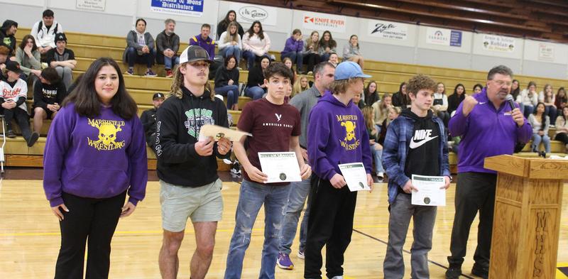 Marshfield wrestling team