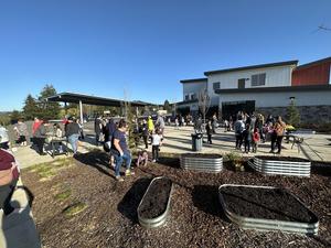 A large crowd turned up for Gardening with Grownups