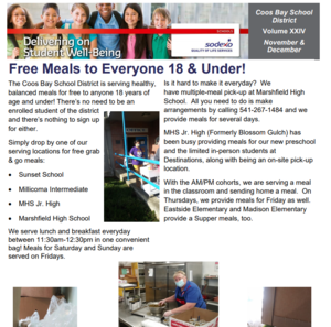 screen shot of newsletter