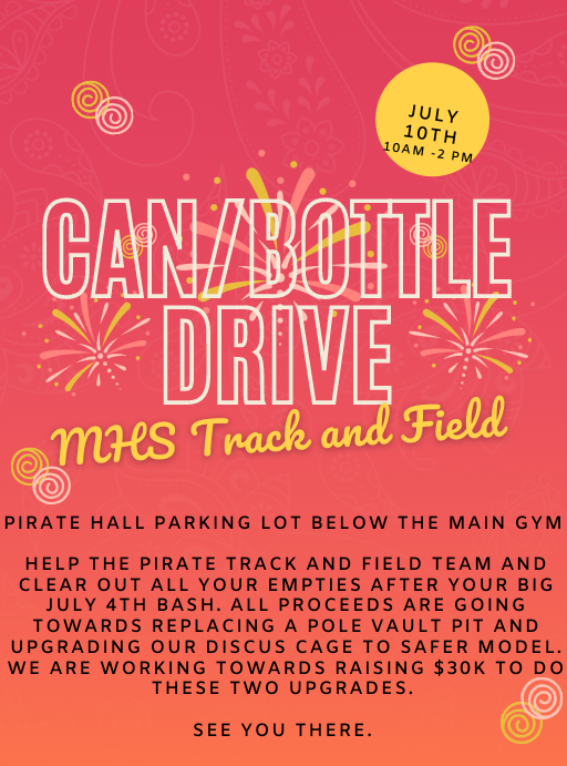MHS Track Can/Bottle Drive