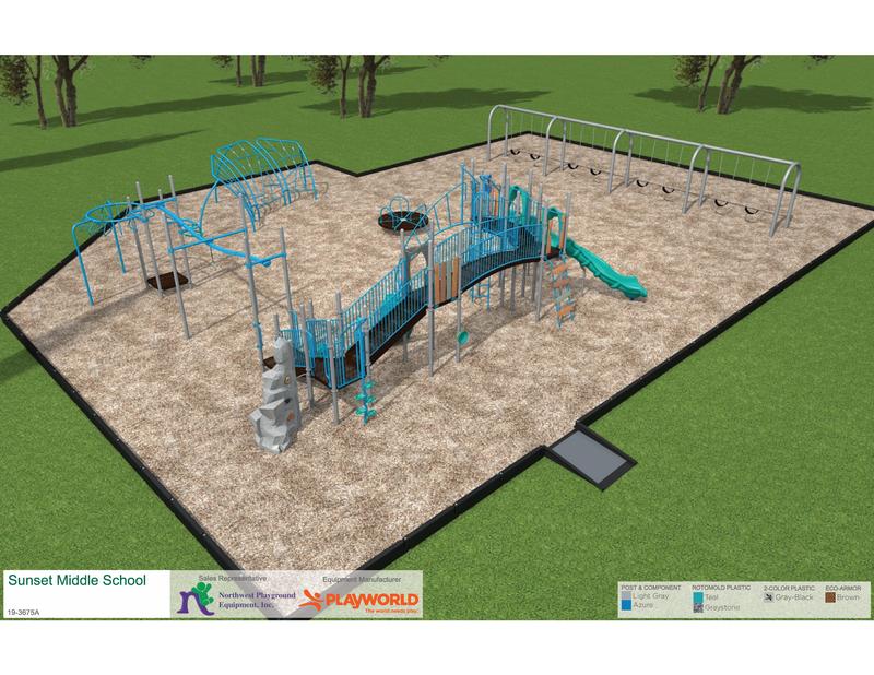 Sunset School Playground Rendering