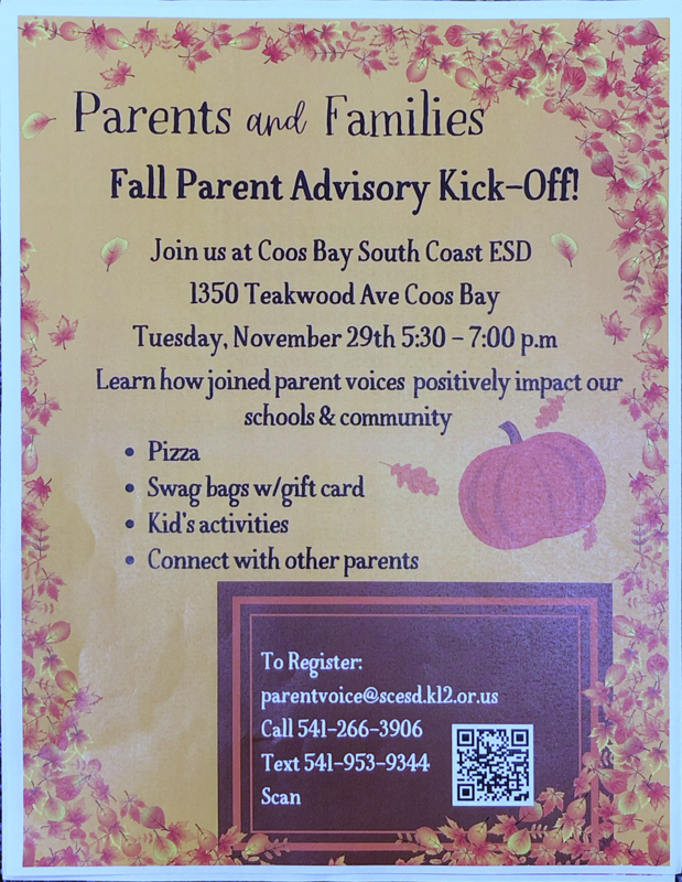 Fall Parent Advisory kick-off